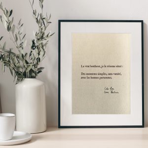 UNE IDÉE DU BONHEUR