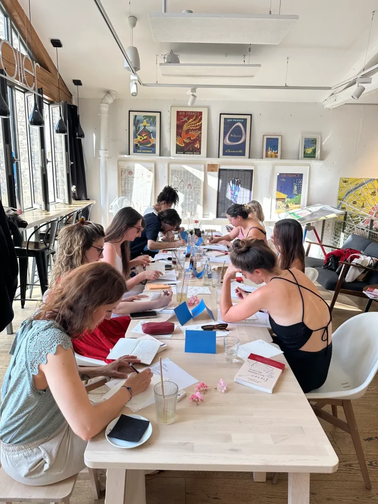 Atelier d'écriture en groupe